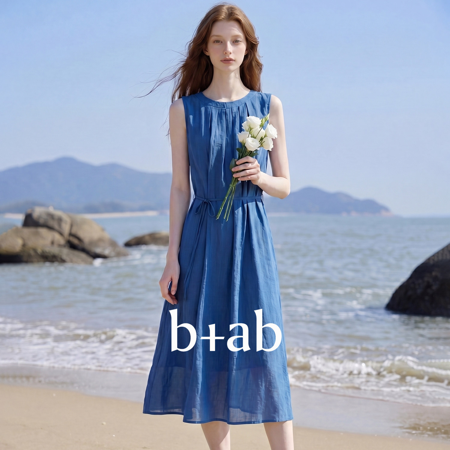 itb+ab无袖连衣裙女夏季图片