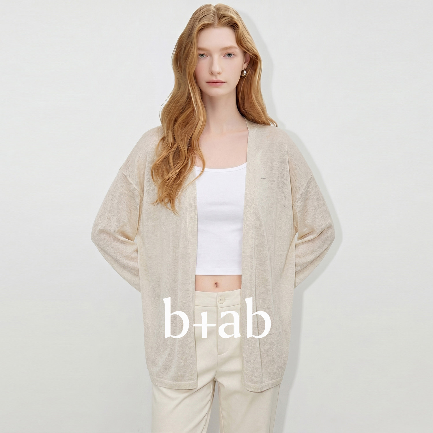 itb+ab薄款防晒针织开衫女图片