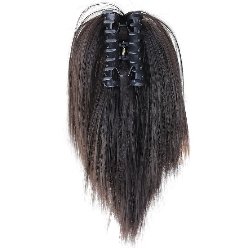 鸡窝头瀑布抓夹马尾丸子头慵懒风喷泉高马尾鸡毛仿真发辫子发包