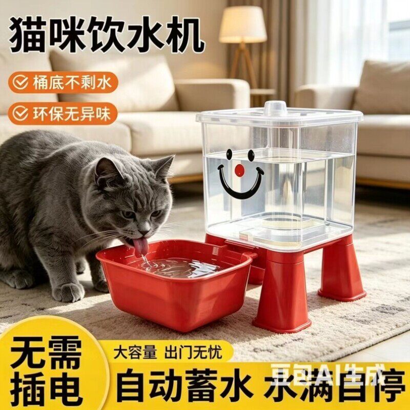 流动神器喝水宠物自动宠物不续水狗狗插喂饮水机水器用品喂食电猫
