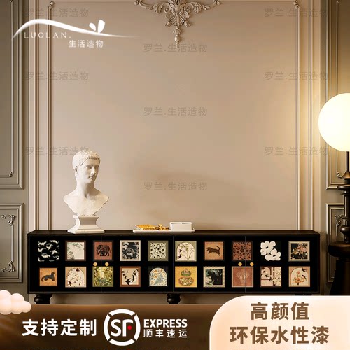 法式中古风百联实木收纳斗柜合集