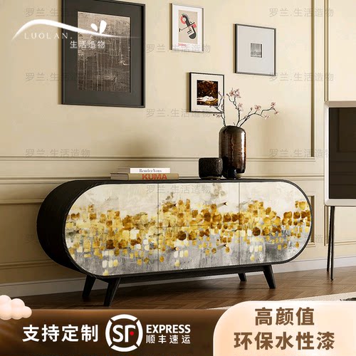 简约客厅靠墙多功能装饰柜