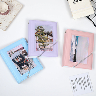 可定制款活页相册追星女孩绑带卡册三寸五寸相薄收纳本