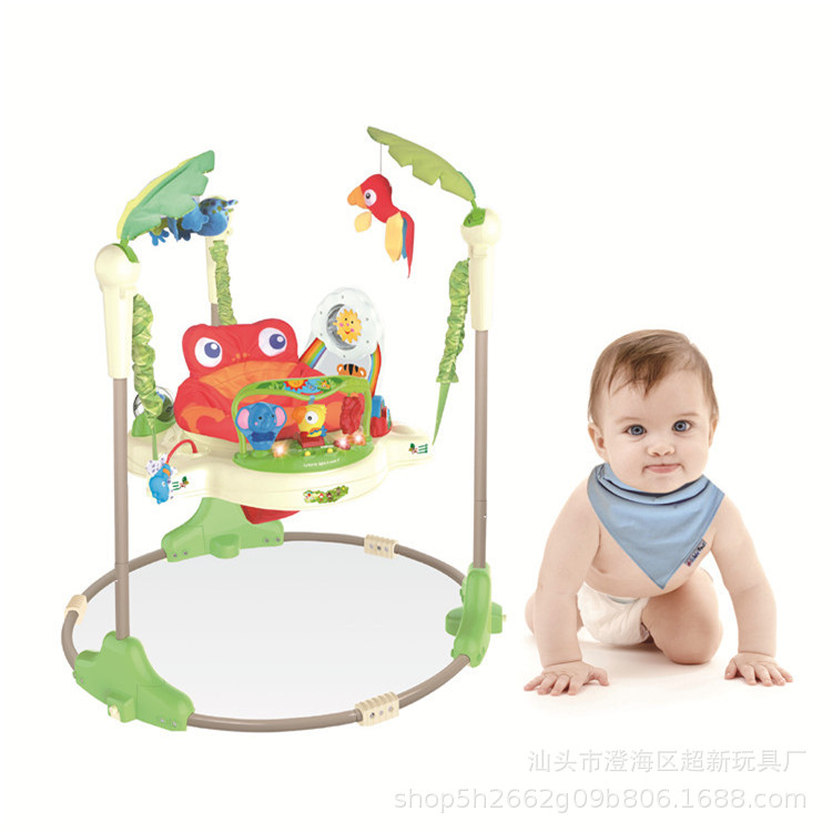 婴儿摇椅智能多功能震动玩具跨境外贸带音乐可折叠宝宝秋千学站