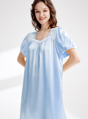 海伦罗兰新款睡裙女19姆米重磅桑蚕丝秋冬睡衣吊带裙82021169