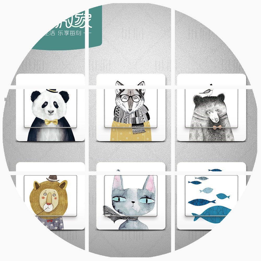 墙面盖板墙壁贴美化墙体装饰套灯开关开关面板贴纸家用边框美观墙|msdalam kategori Aksesori rumah, pelekat, pelekat suis - dari Buy2taobao.com untuk memberikan perkhidmatan ejen Taobao profesional membeli