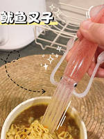 Fun and novel squid instant noodle fork, Internet celebrity creativity, high appearance level, cute and ugly tableware, kitchen household plastic fork thumbnail 3