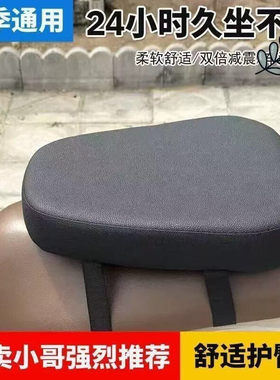 电动车坐垫双气囊电动车坐垫加厚海绵通用加高减震耐磨神器