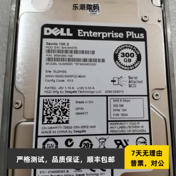 Dell 300G 15K SAS 8WR71 0FJM3K EqualLogic PS4110 PS6210 存储