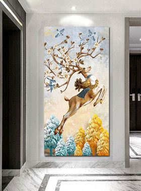 麋鹿入户玄关是装饰画欧零简约