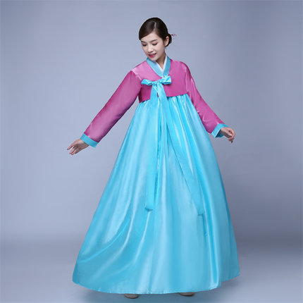 朝鲜族古装新款女装服饰延吉民族演出服族韩服古典舞蹈舞台礼服裙