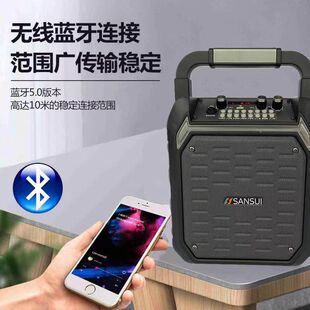 SS10PLUS广场舞音箱户外K唱歌大音量便携插卡无线话筒蓝牙音响