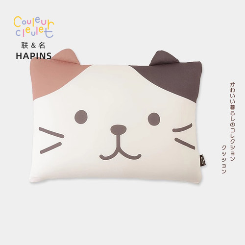 联名HAPiNS夏季凉感猫猫护颈慢回弹助眠枕头可拆卸枕套可爱ins风