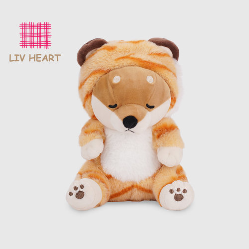 日本LIVHEART 呼噜学院 柴犬玩偶毛绒玩具娃娃公仔睡觉抱枕礼物
