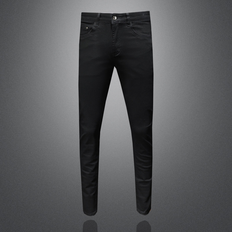四季潮款水洗潮牌修身小脚休闲百搭弹力牛仔裤男D218-667-P85，男装牛仔裤，电商D218