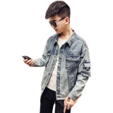 2021春款社会小伙牛仔夹克外套牛仔衣男QT5031-5201-P125，男装夹克，电商D218
