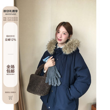 WHYSTUDIO 重磅保暖硬核抗寒新国标90白鸭绒毛领派克羽绒服厚外套