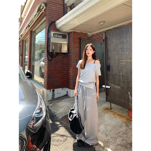 WHYSTUDIO 冰感防晒降温冰皮面膜裤 显瘦垂感软糯舒服凉凉空调长裤