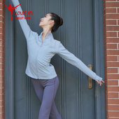 磨毛外套路易十四芭蕾舞成人女练功保暖外套专业加绒秋冬修身 外套