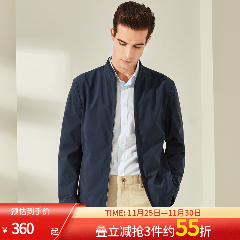 雅戈尔奥莱清仓男装茄克衫商务