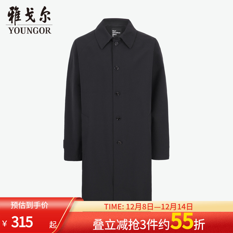 雅戈尔男士单风衣春新款官方商务休闲商场同款时尚风衣