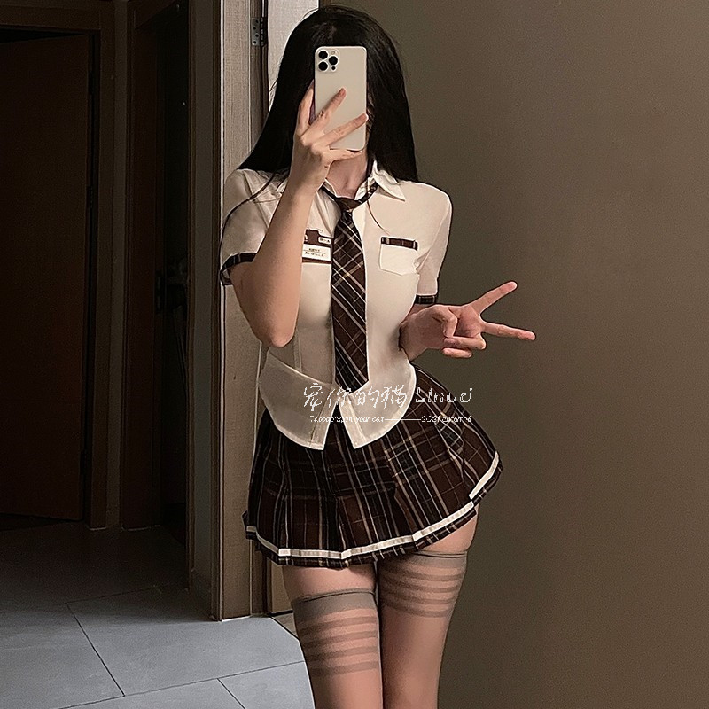 宠你的猫:jk学生装cos学姐制服