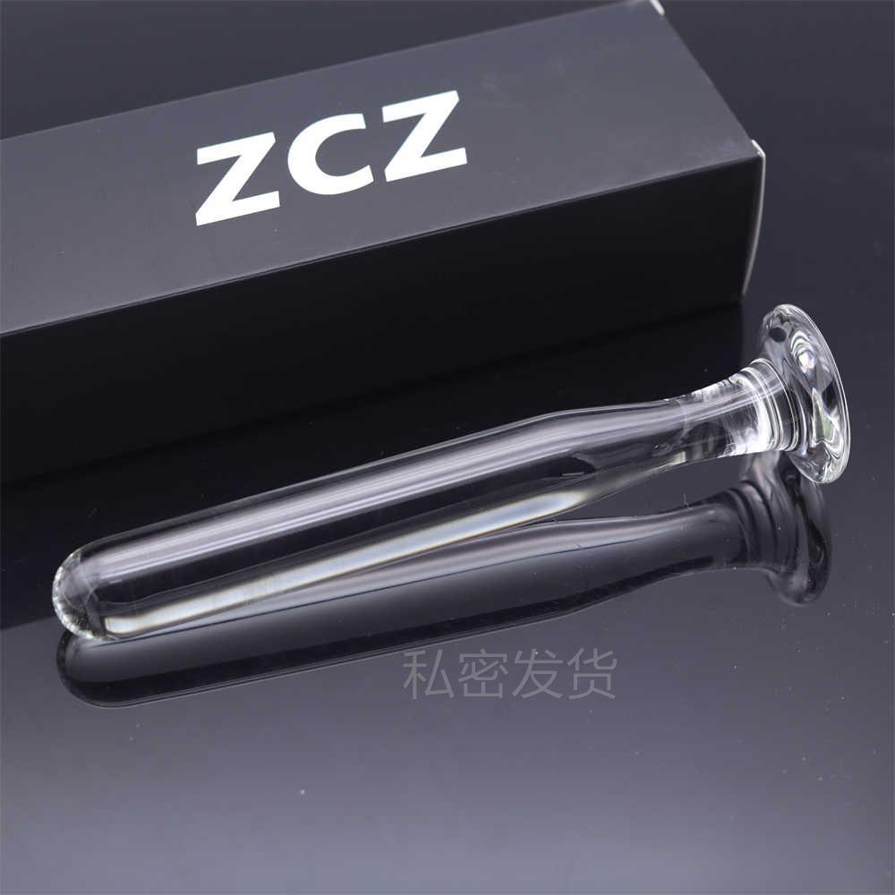 Glass-made femalemasturbation toy fake phallus adult product