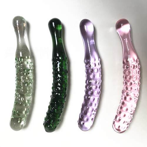 Glass-made femalemasturbation toy fake phallus adult product