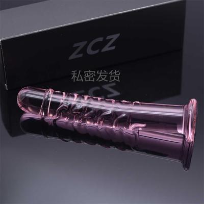 Glass-made femalemasturbation toy fake phallus adult product