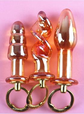 A glass-made anus used as a masturbation toy