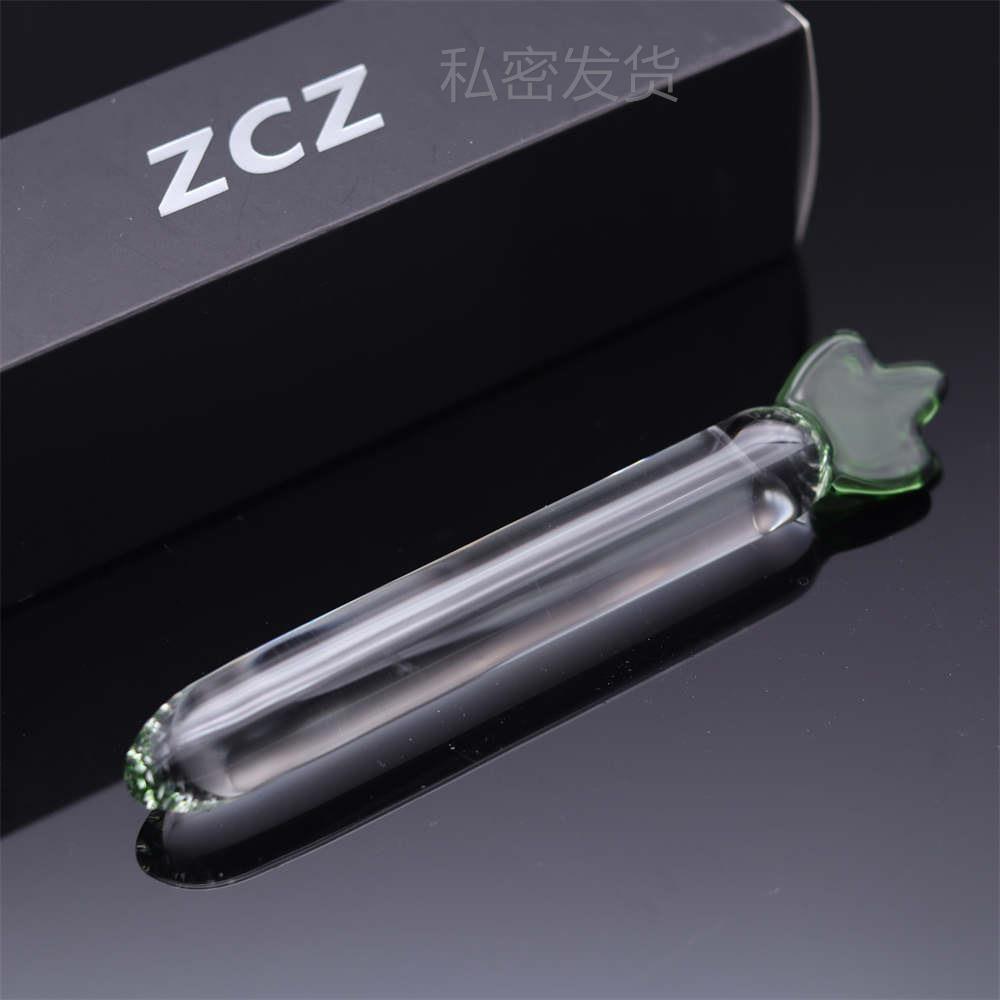 Glass-made femalemasturbation toy fake phallus adult product