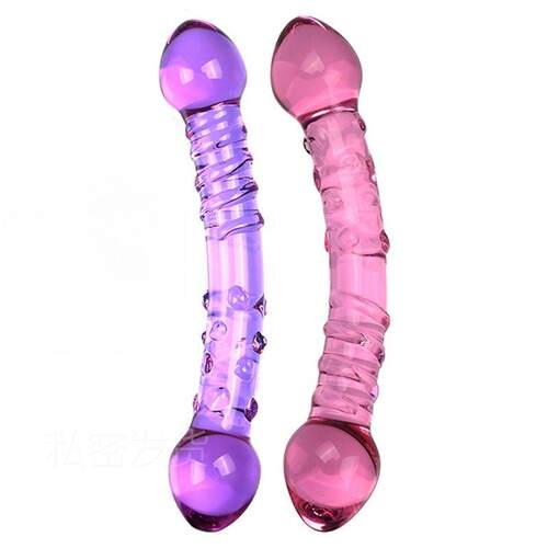 Glass-made femalemasturbation toy fake phallus adult product