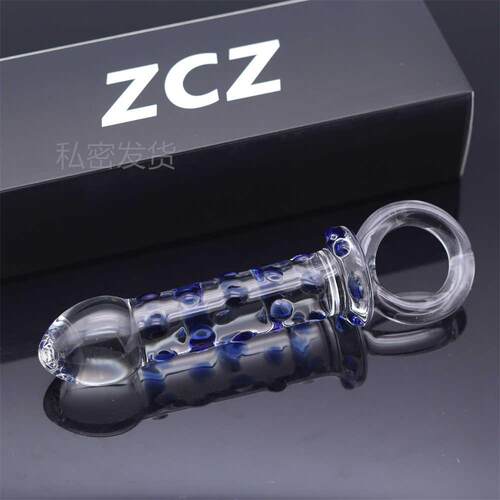 Glass-made femalemasturbation toy fake phallus adult product