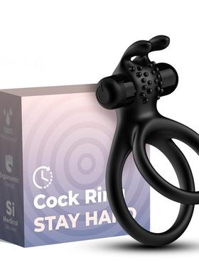 A vibration-stimulating ring that acts on the clitoris