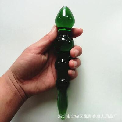 Glass-made femalemasturbation toy fake phallus adult product