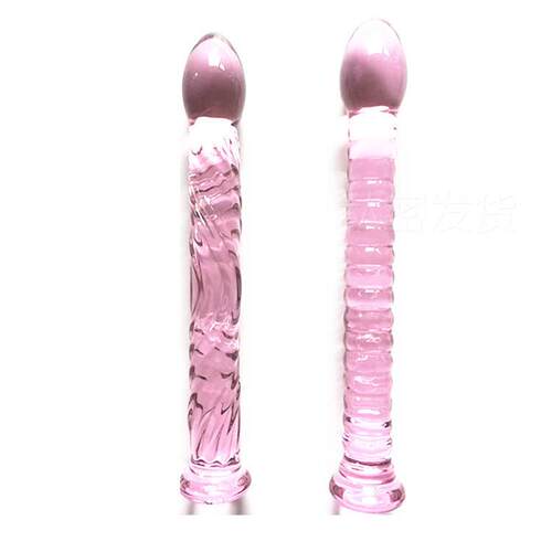 Glass-made femalemasturbation toy fake phallus adult product