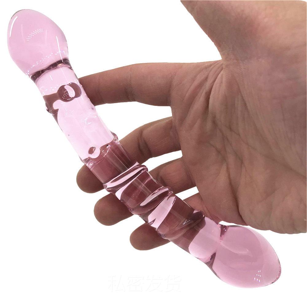 Glass-made femalemasturbation toy fake phallus adult product