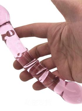 Glass-made femalemasturbation toy fake phallus adult product