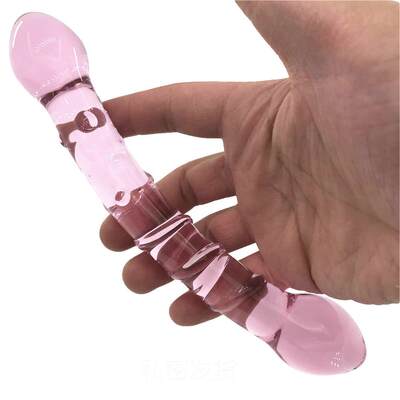 Glass-made femalemasturbation toy fake phallus adult product