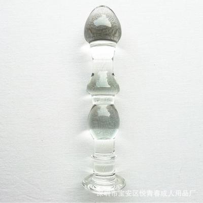 Glass-made femalemasturbation toy fake phallus adult product