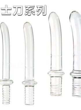 Glass-made femalemasturbation toy fake phallus adult product