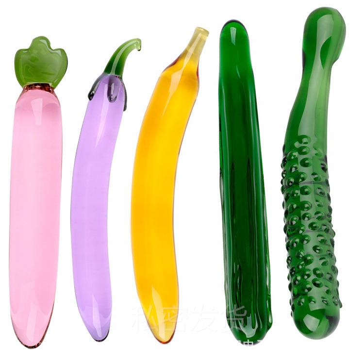 Glass-made femalemasturbation toy fake phallus adult product
