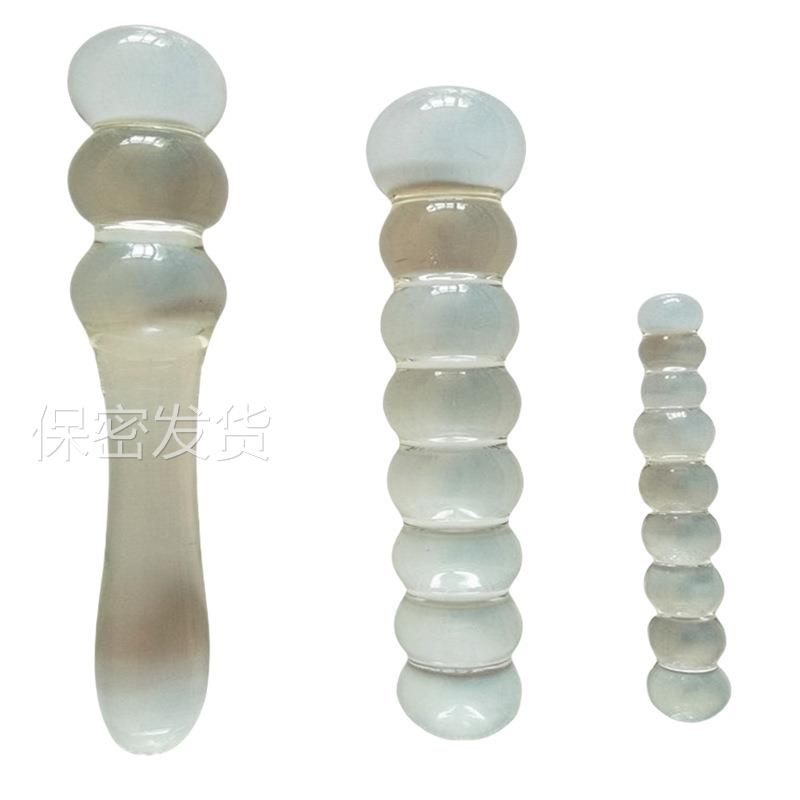 私密解压女用玻璃榜榜玻璃女用器玻璃拉条玻璃按摩器蔬菜榜榜玻璃