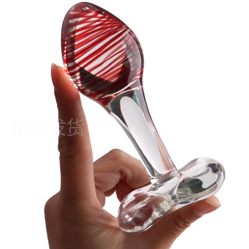 Glass-made femalemasturbation toy fake phallus adult product