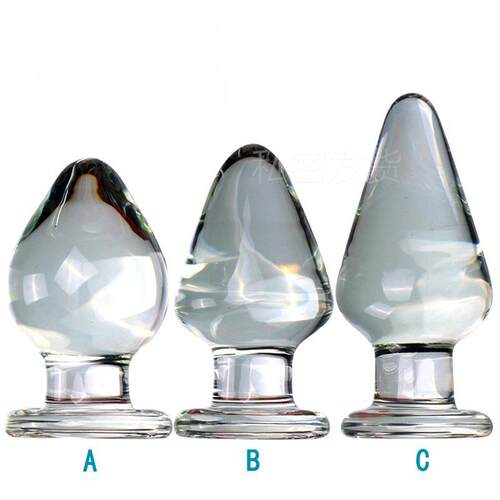 Glass-made femalemasturbation toy fake phallus adult product