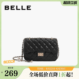 百丽包包女斜挎包中号小香风链条包商场高级感小包X6782BX3