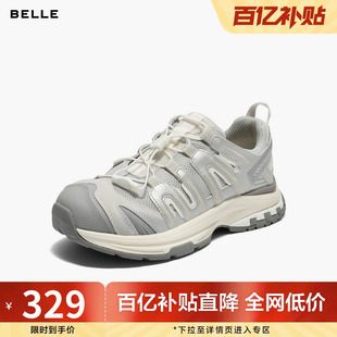 休闲运动鞋 百丽女鞋 新款 女春季 子E2C1DCM5预 子厚底增高网面老爹鞋