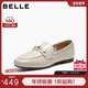百丽质感便士乐福鞋 L8033AQ6 柔软真皮平底单鞋 女26春新款 商场同款