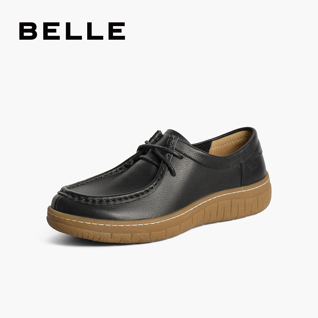 百丽牛津鞋女2024秋季新