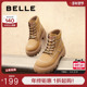工装 百丽女靴子冬季 新款 靴户外休闲短靴马丁靴厚底大黄靴B5A1DDD4